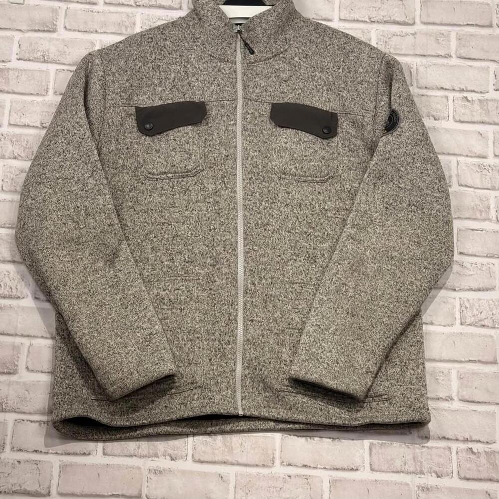 Ascend Fleece Jacket Men's XL Heathered Gray Fall Full Zip